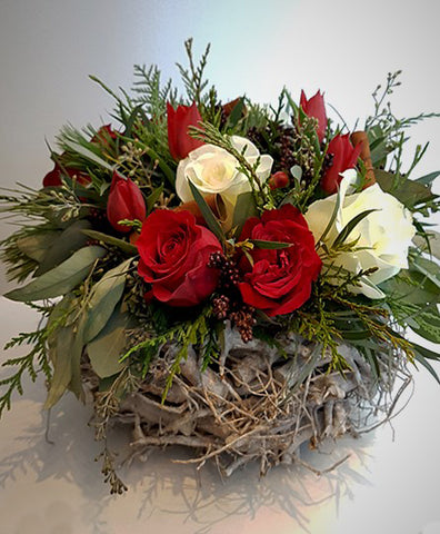 Winter Basket Red