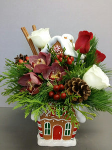 Gingerbread Cookie House Centerpiece